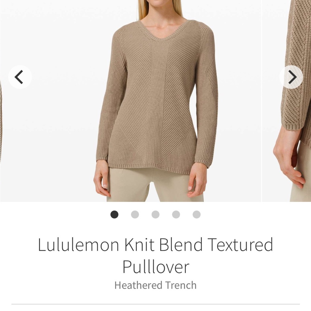 Lululemon Knit Blend Textured Pullover